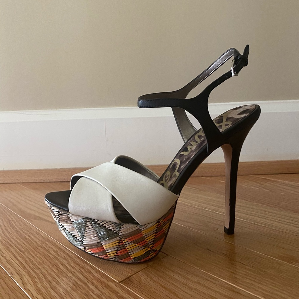 Sam Edelman | White Leather Platforms